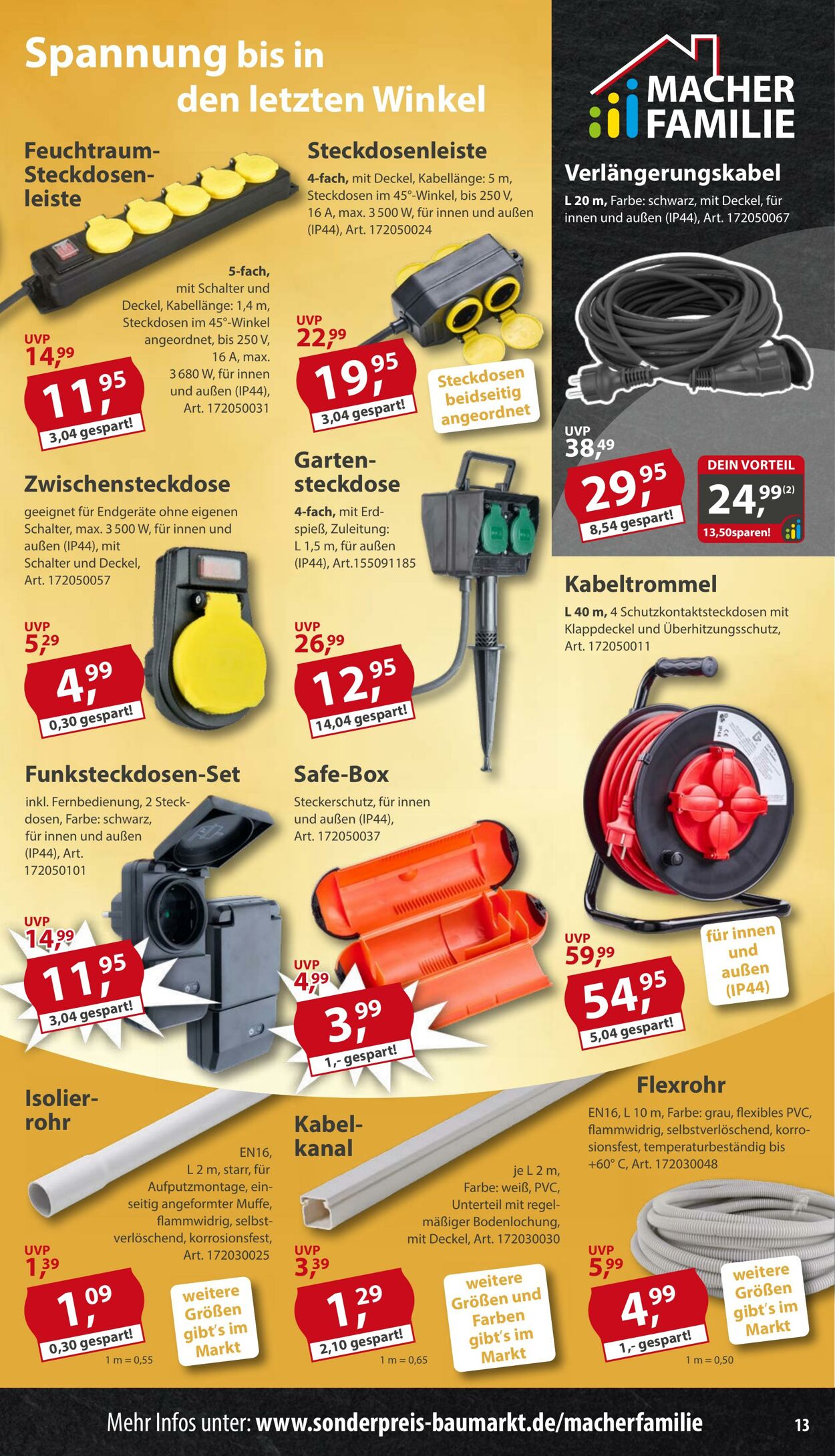 Prospekt Sonderpreis Baumarkt 06.06.2026 - 20.06.2026