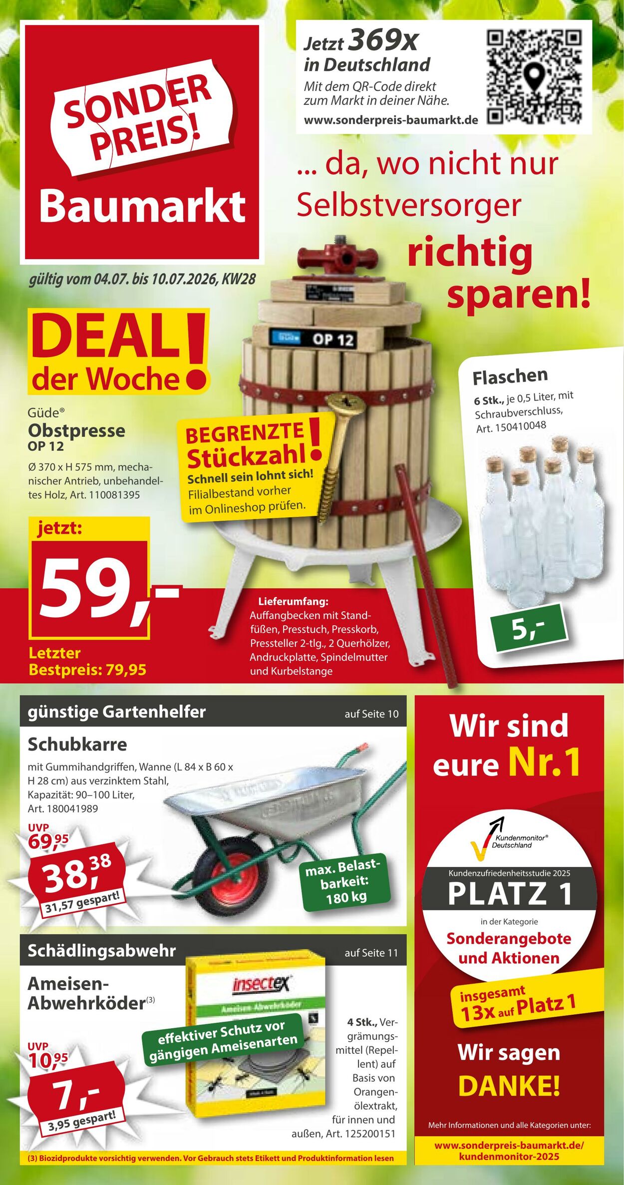 Prospekt Sonderpreis Baumarkt 27.06.2026 - 11.07.2026