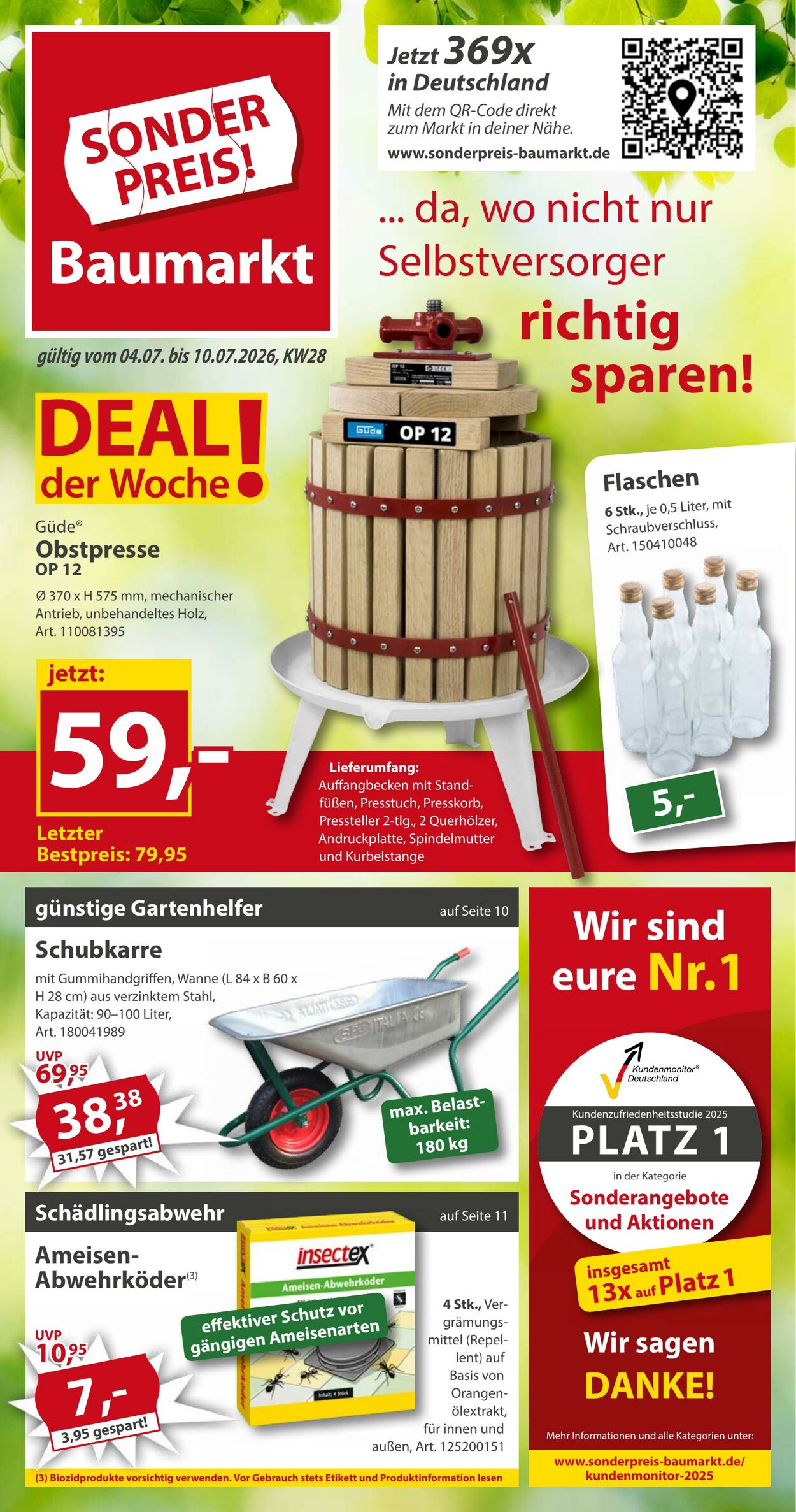 Prospekt Sonderpreis Baumarkt 27.06.2026 - 11.07.2026