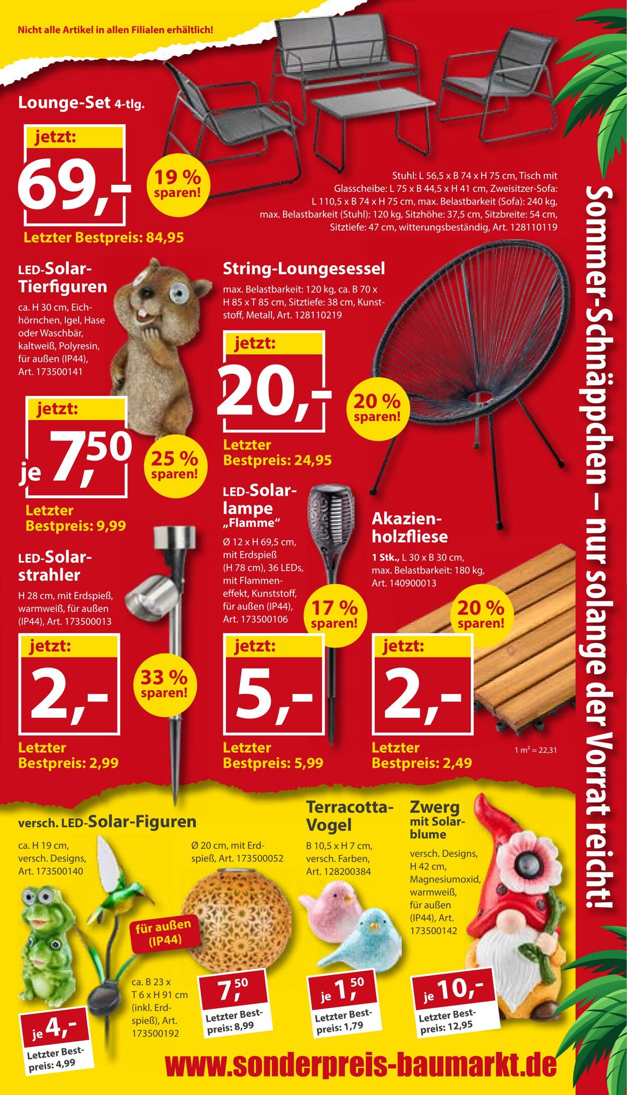 Prospekt Sonderpreis Baumarkt 11.07.2026 - 25.07.2026