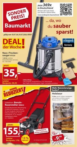 Prospekt Sonderpreis Baumarkt 11.07.2026 - 25.07.2026