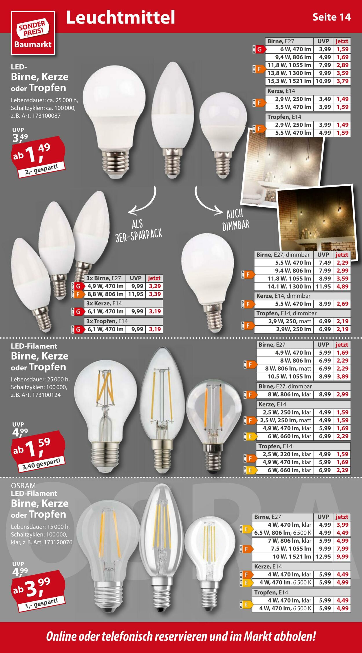 Prospekt Sonderpreis Baumarkt 24.09.2022 - 30.09.2022