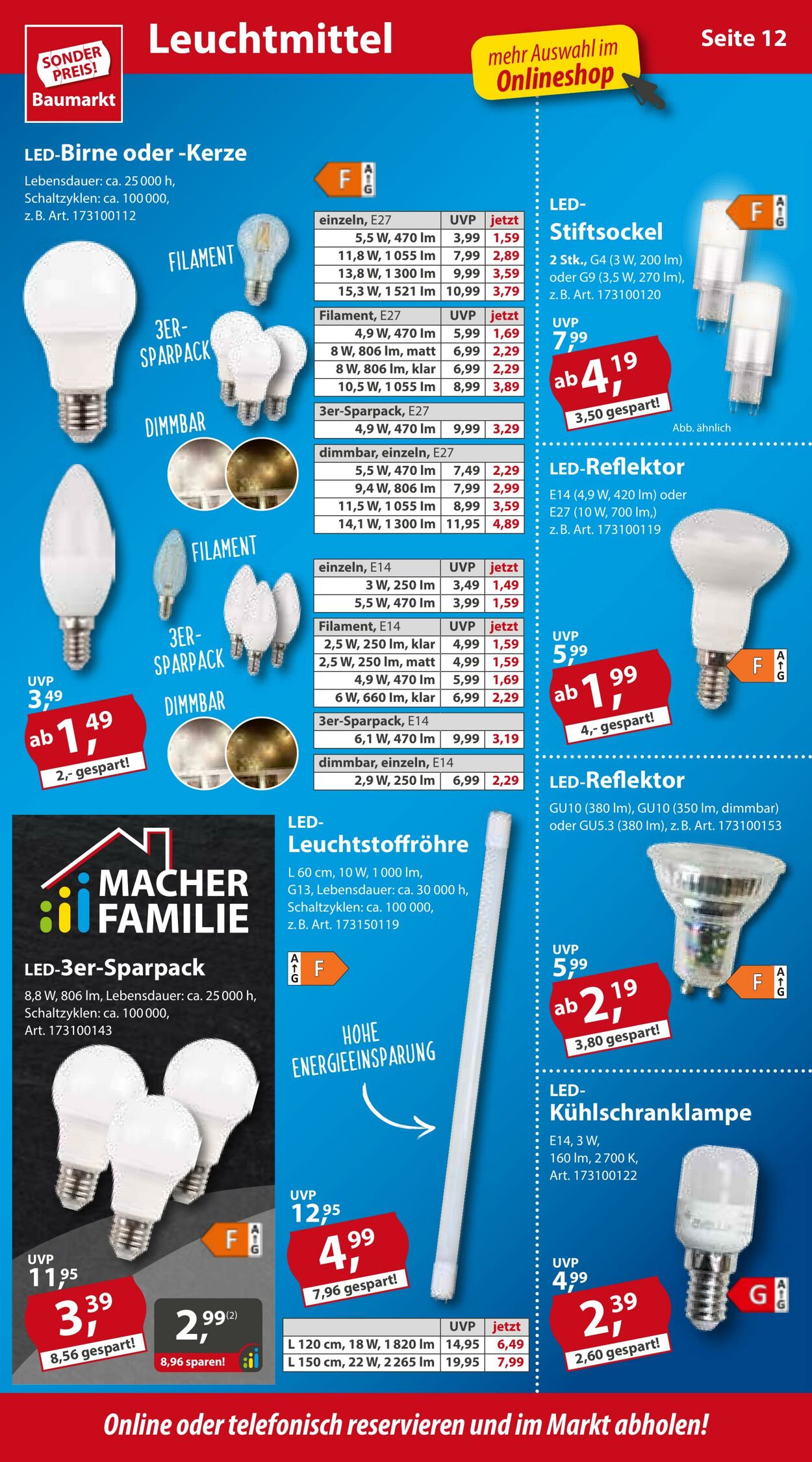 Prospekt Sonderpreis Baumarkt 07.01.2023 - 13.01.2023