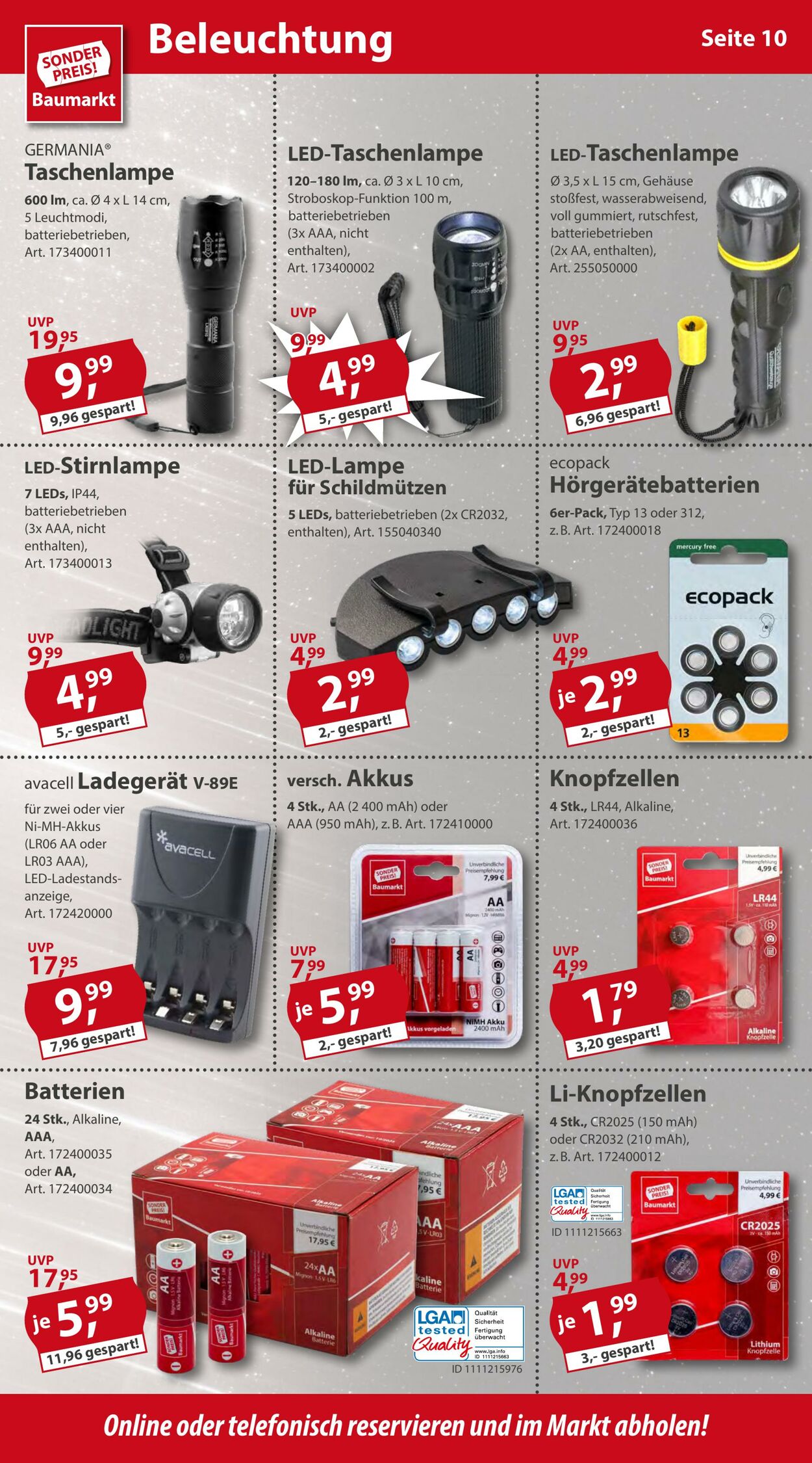 Prospekt Sonderpreis Baumarkt 05.11.2022 - 11.11.2022