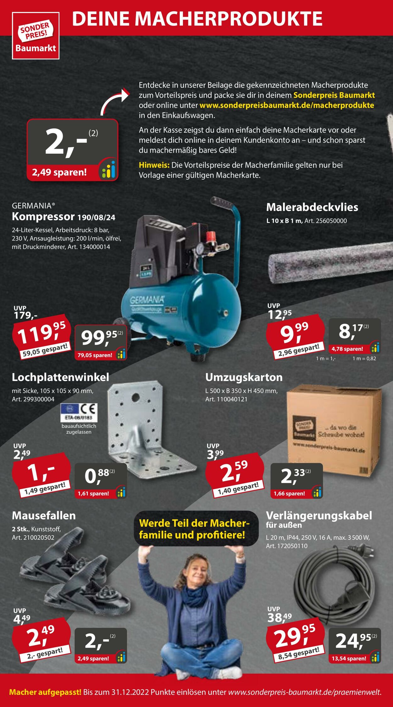 Prospekt Sonderpreis Baumarkt 03.12.2022 - 09.12.2022