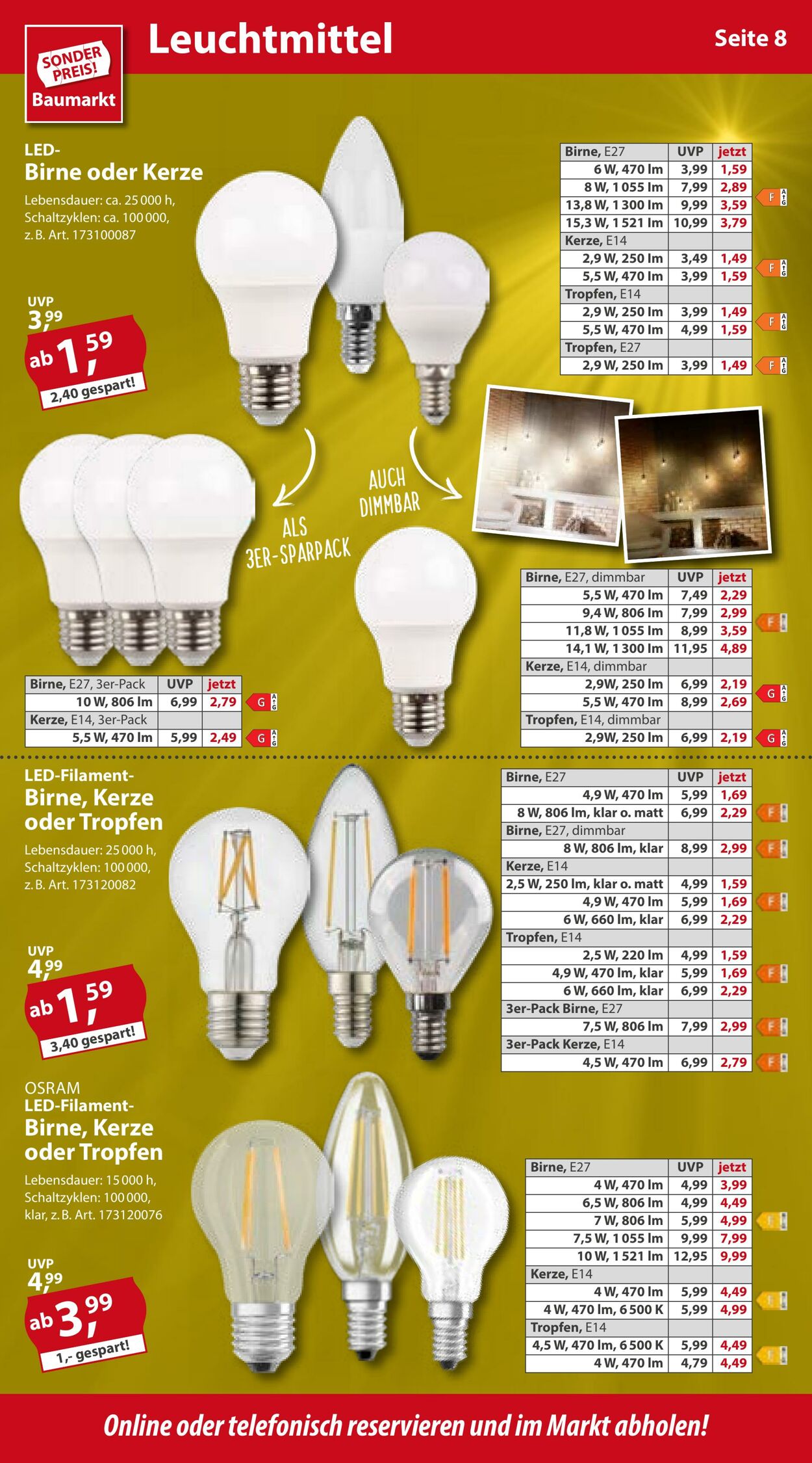 Prospekt Sonderpreis Baumarkt 03.09.2022 - 09.09.2022