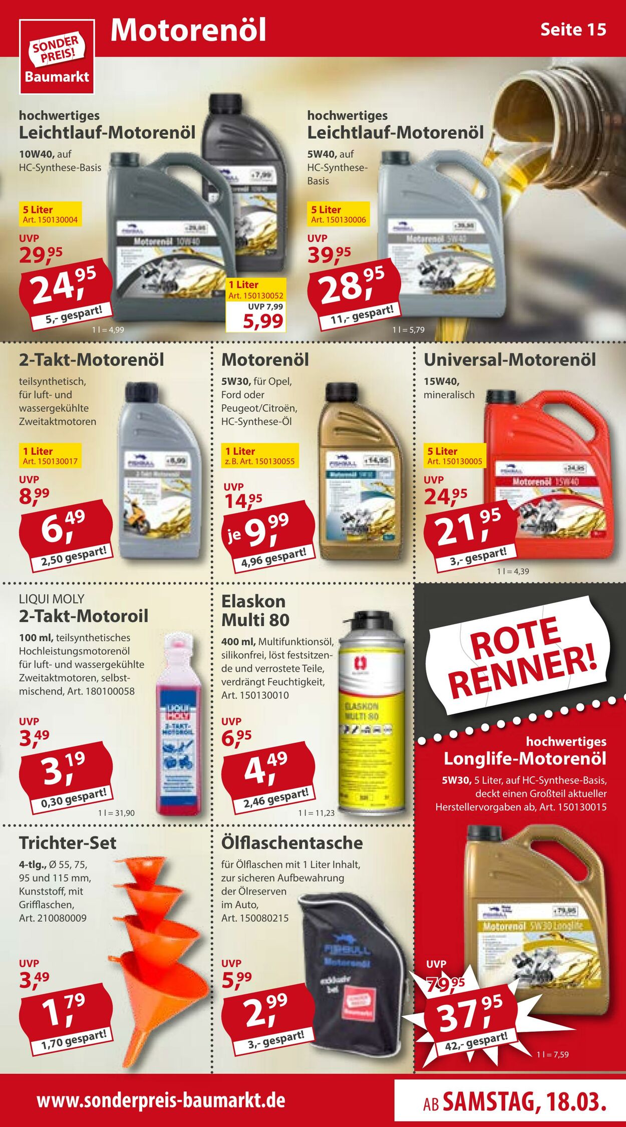 Prospekt Sonderpreis Baumarkt 18.03.2023 - 24.03.2023