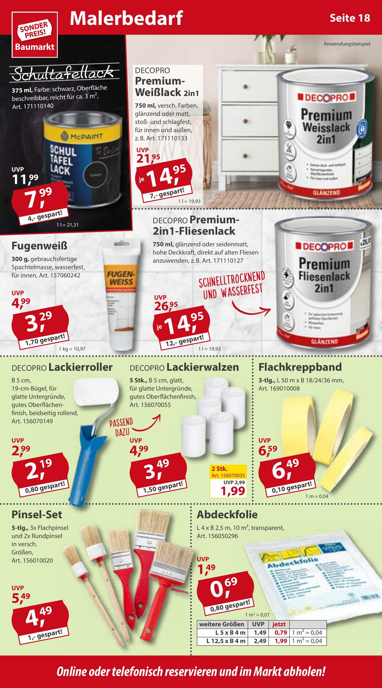 Prospekt Sonderpreis Baumarkt 18.03.2023 - 24.03.2023