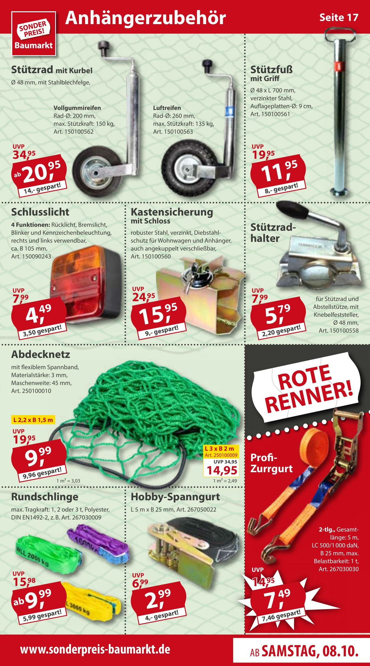 Prospekt Sonderpreis Baumarkt 08.10.2022 - 14.10.2022