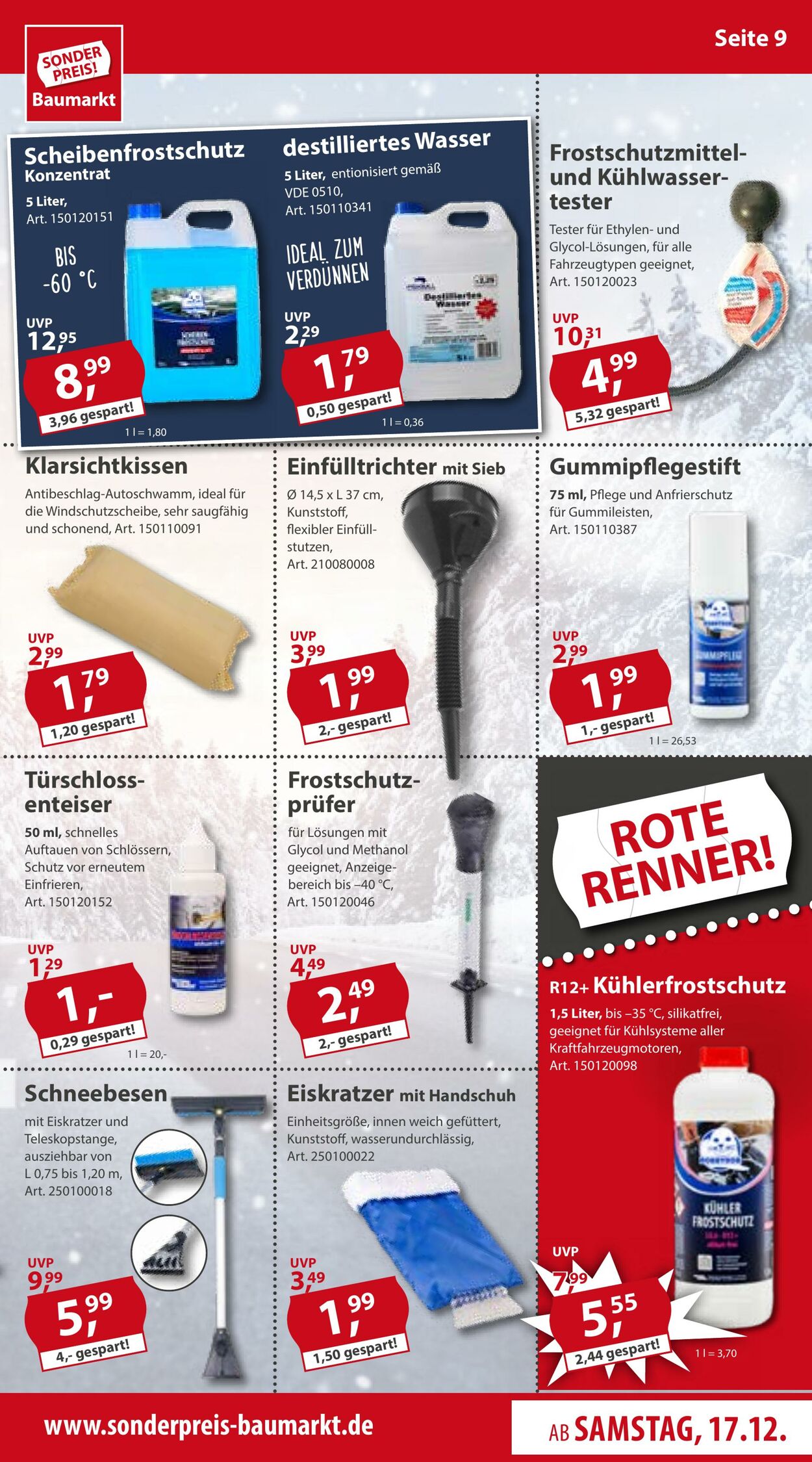 Prospekt Sonderpreis Baumarkt 17.12.2022 - 23.12.2022