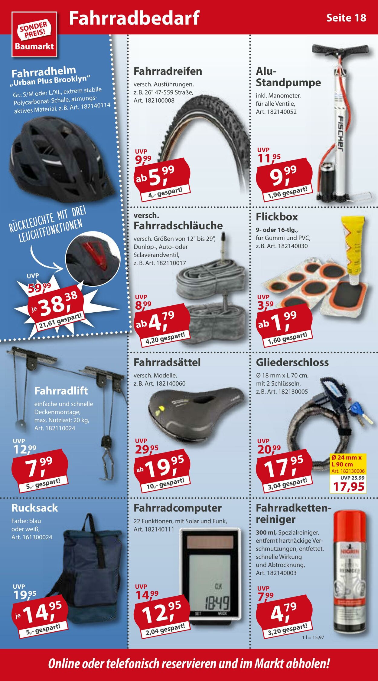 Prospekt Sonderpreis Baumarkt 17.09.2022 - 23.09.2022