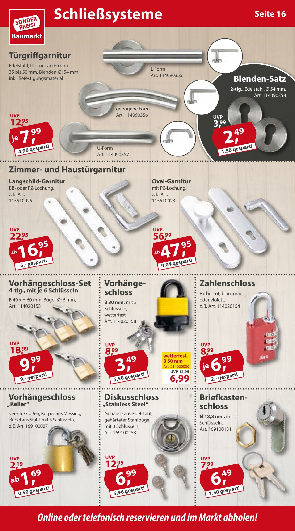 Prospekt Sonderpreis Baumarkt 31.12.2022 - 06.01.2023