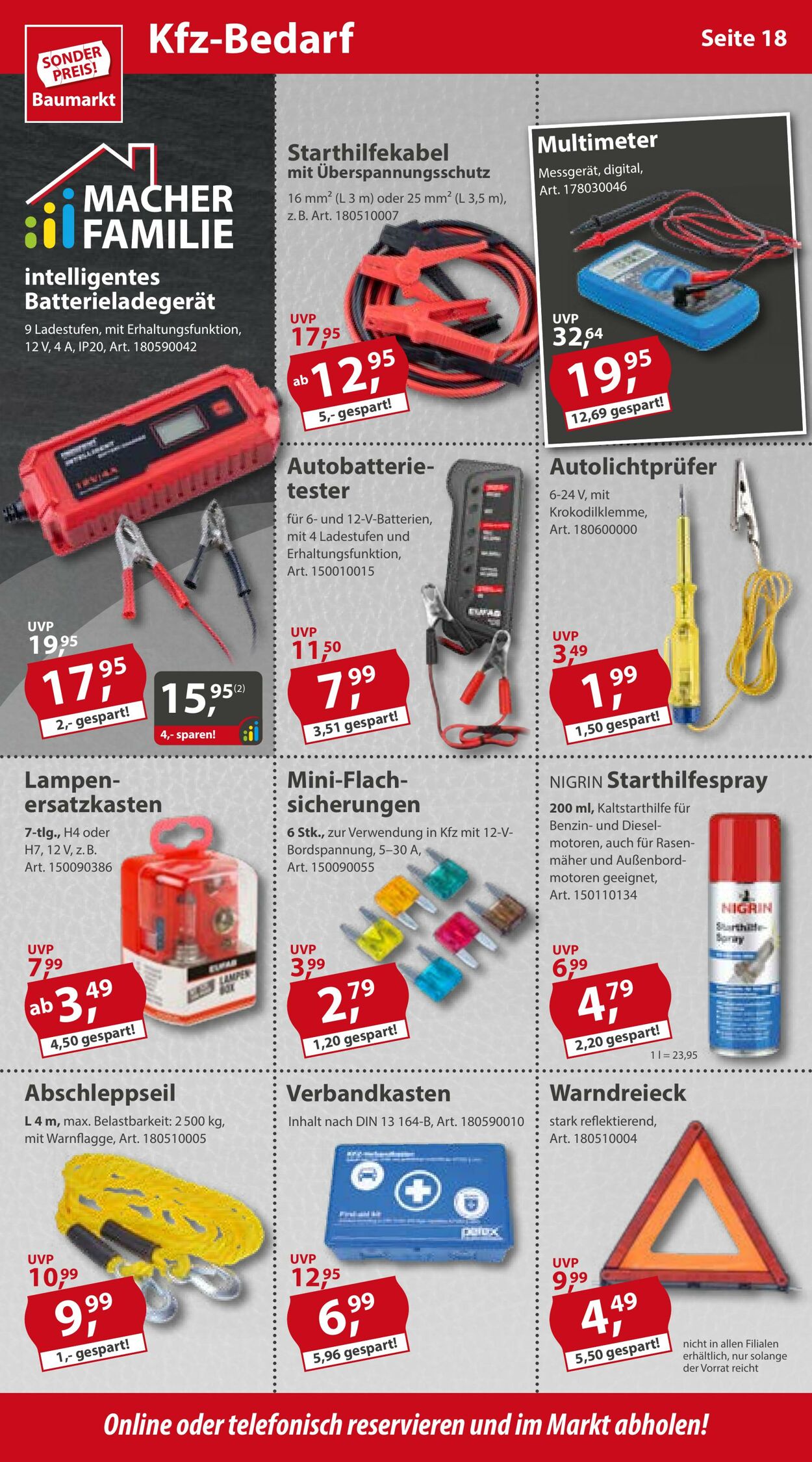 Prospekt Sonderpreis Baumarkt 31.12.2022 - 06.01.2023