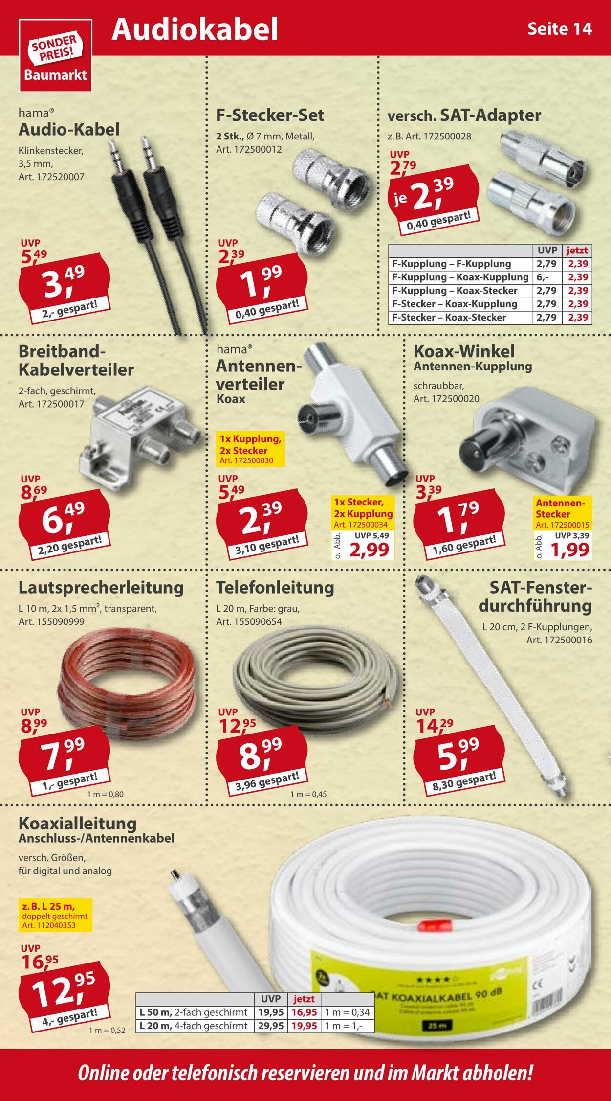 Prospekt Sonderpreis Baumarkt 26.11.2022 - 02.12.2022