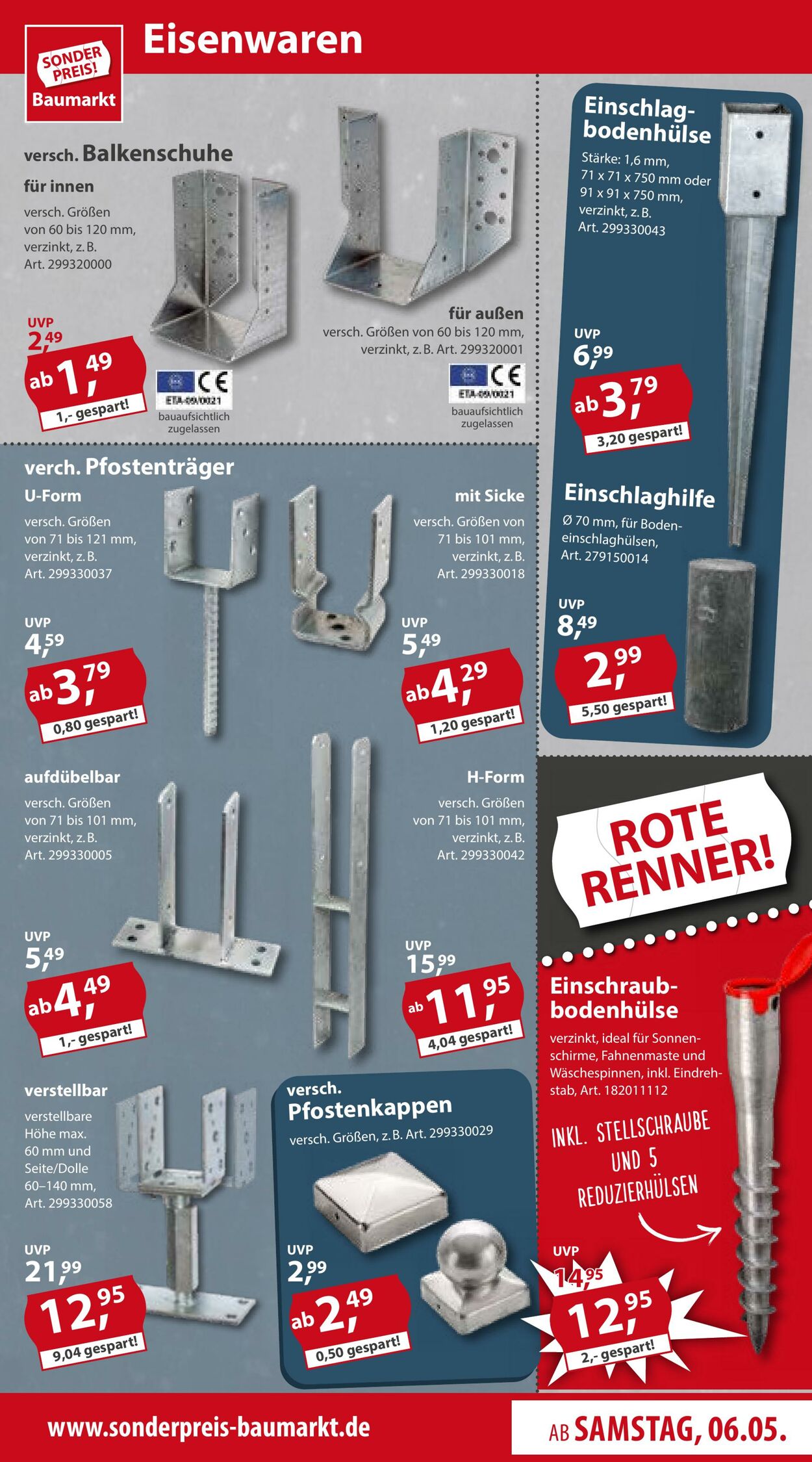 Prospekt Sonderpreis Baumarkt 06.05.2023 - 12.05.2023