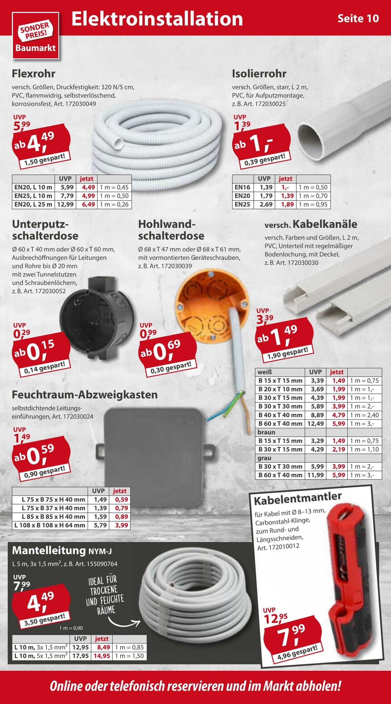 Prospekt Sonderpreis Baumarkt 10.09.2022 - 16.09.2022