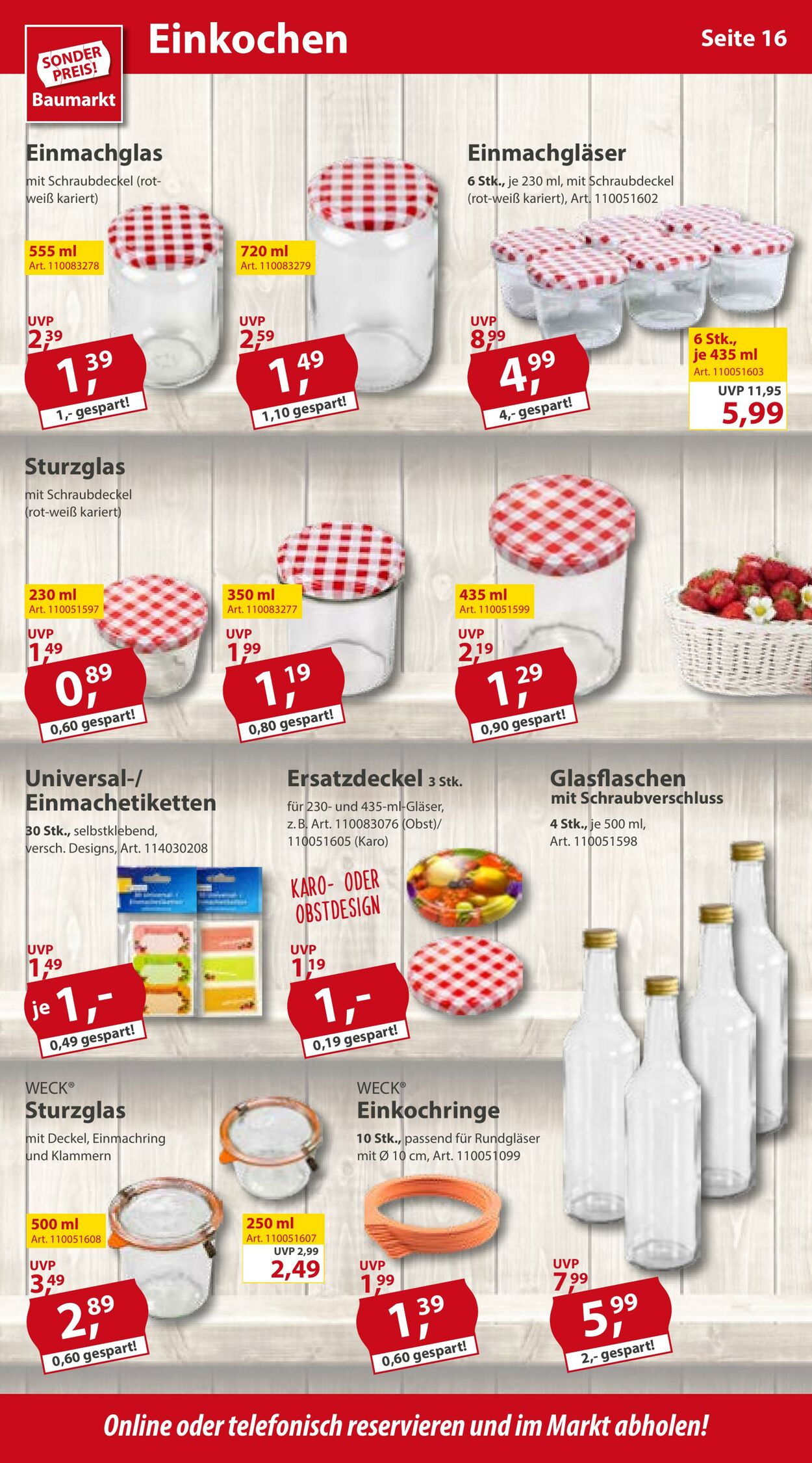 Prospekt Sonderpreis Baumarkt 20.08.2022 - 26.08.2022