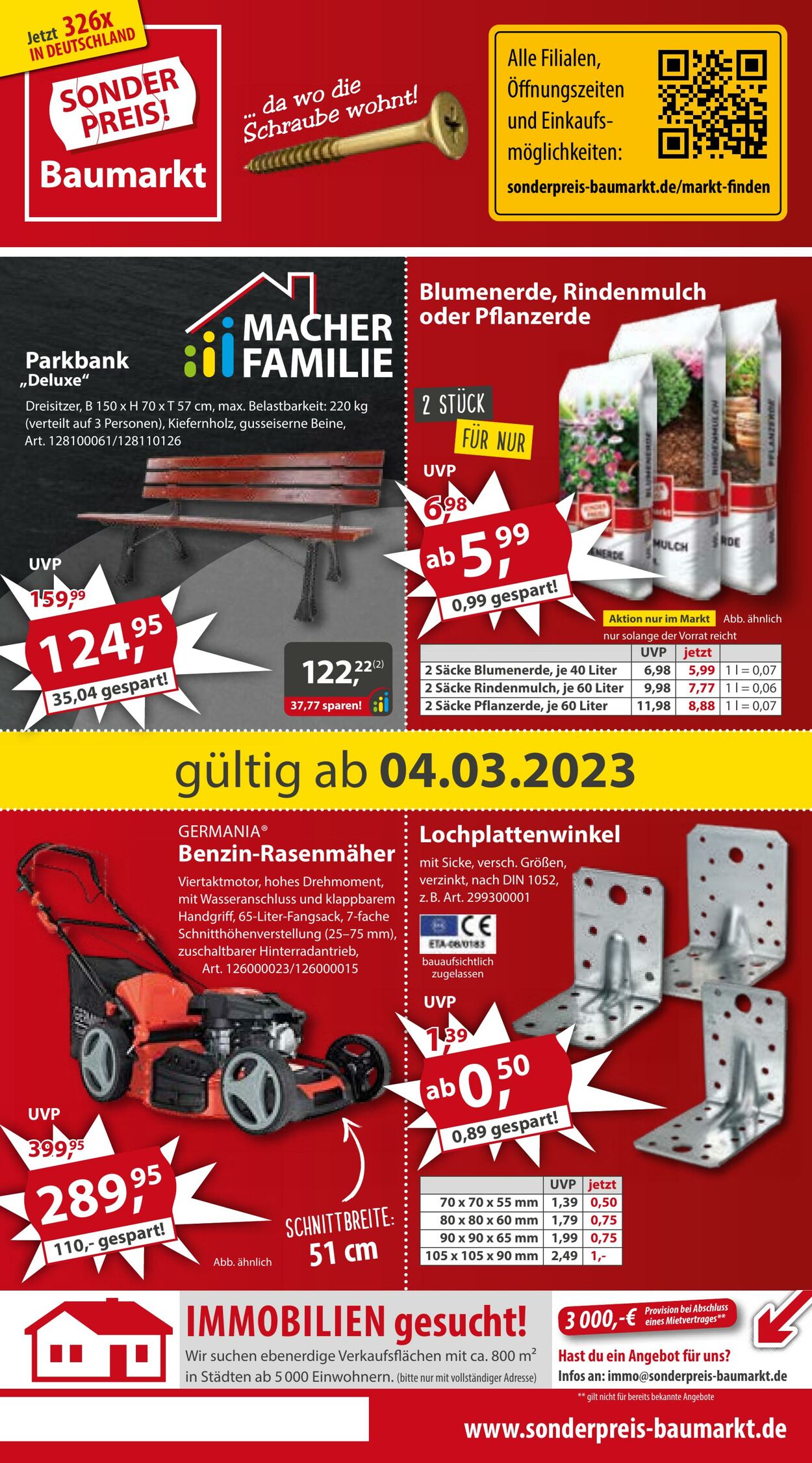 Prospekt Sonderpreis Baumarkt 04.03.2023 - 10.03.2023