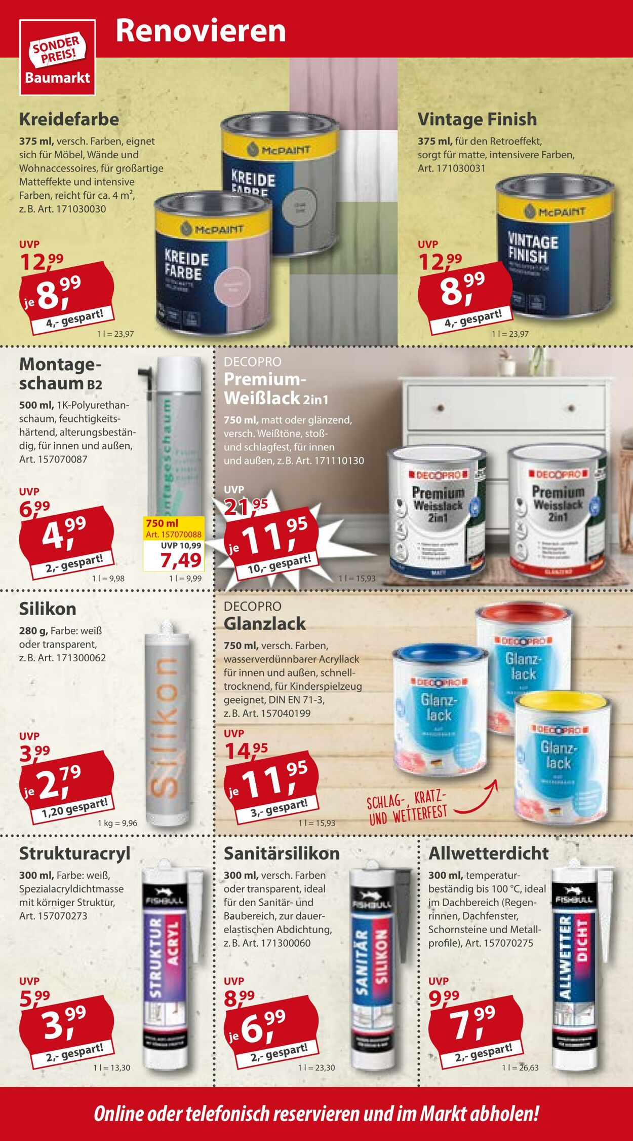 Prospekt Sonderpreis Baumarkt 03.06.2023 - 09.06.2023