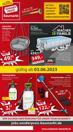 Prospekt Sonderpreis Baumarkt 03.06.2023 - 09.06.2023