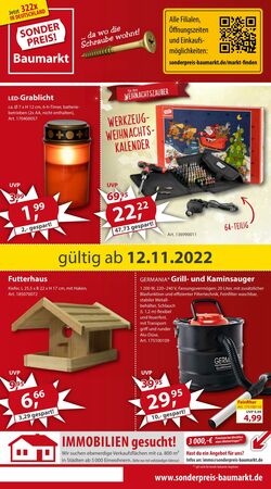 Prospekt Sonderpreis Baumarkt 12.11.2022 - 18.11.2022