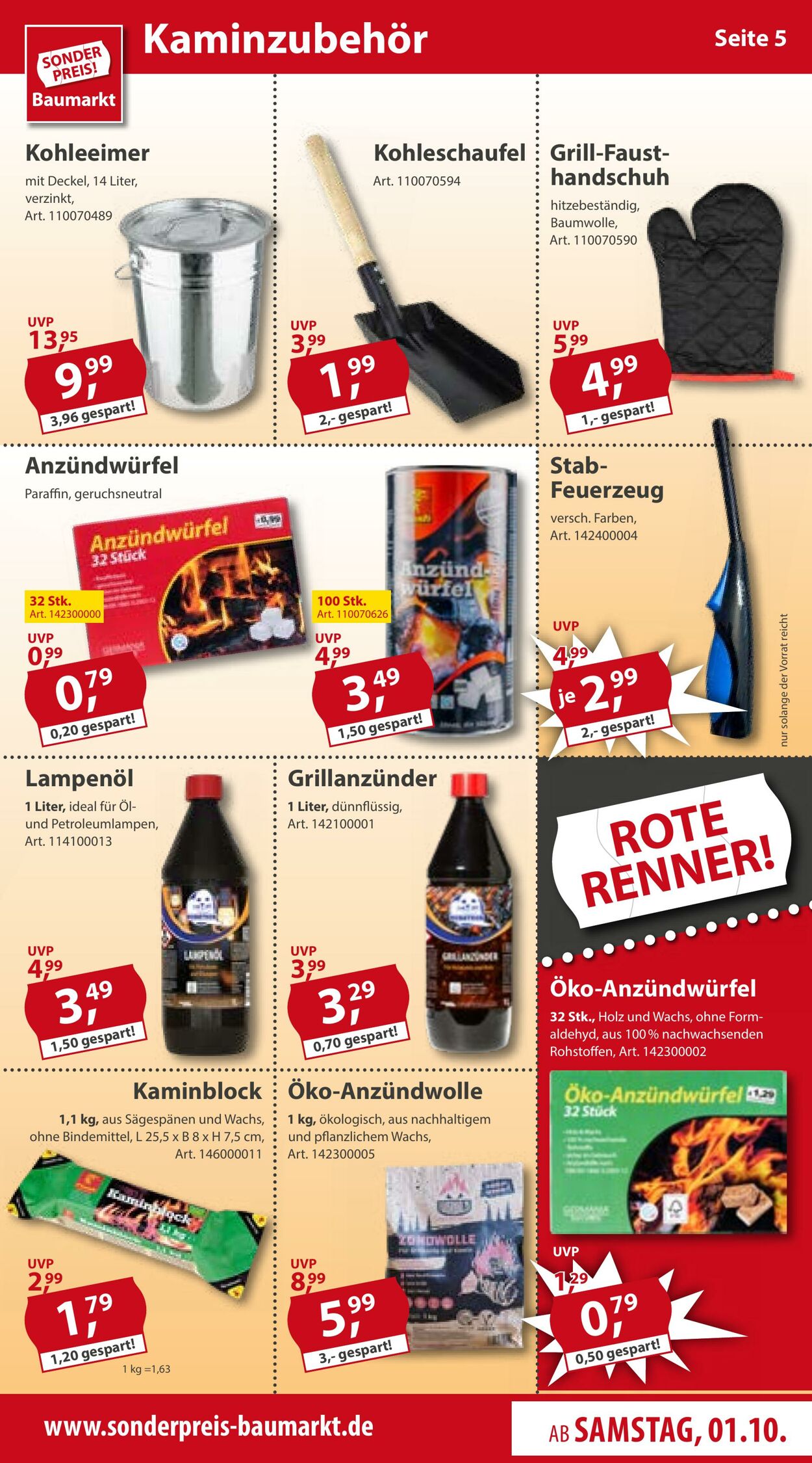 Prospekt Sonderpreis Baumarkt 01.10.2022 - 07.10.2022