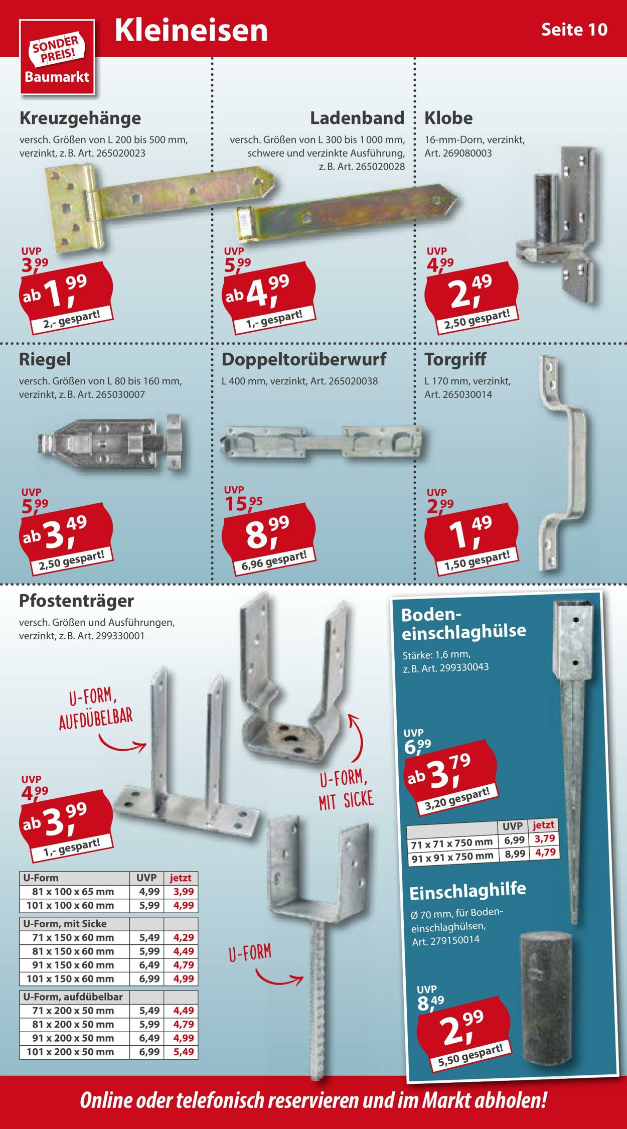 Prospekt Sonderpreis Baumarkt 01.10.2022 - 07.10.2022