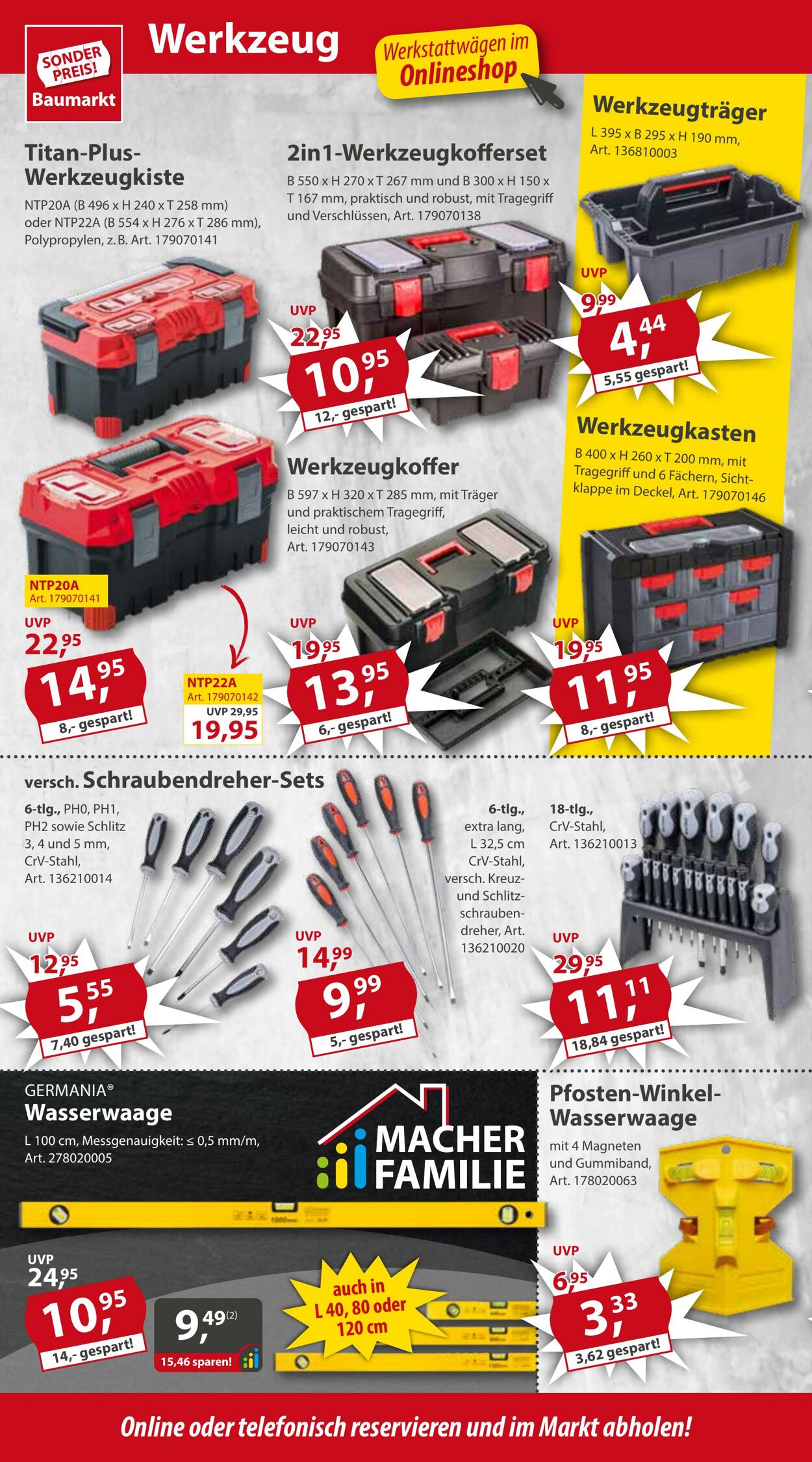 Prospekt Sonderpreis Baumarkt 01.04.2023 - 07.04.2023