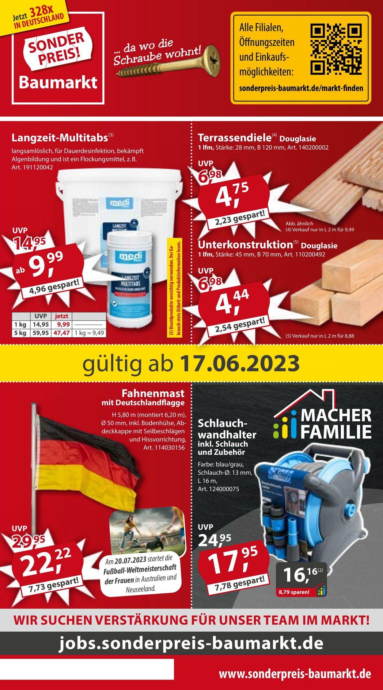 Prospekt Sonderpreis Baumarkt 17.06.2023 - 23.06.2023