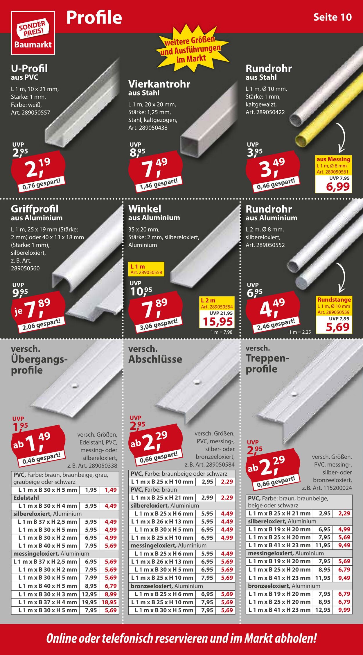 Prospekt Sonderpreis Baumarkt 28.01.2023 - 03.02.2023