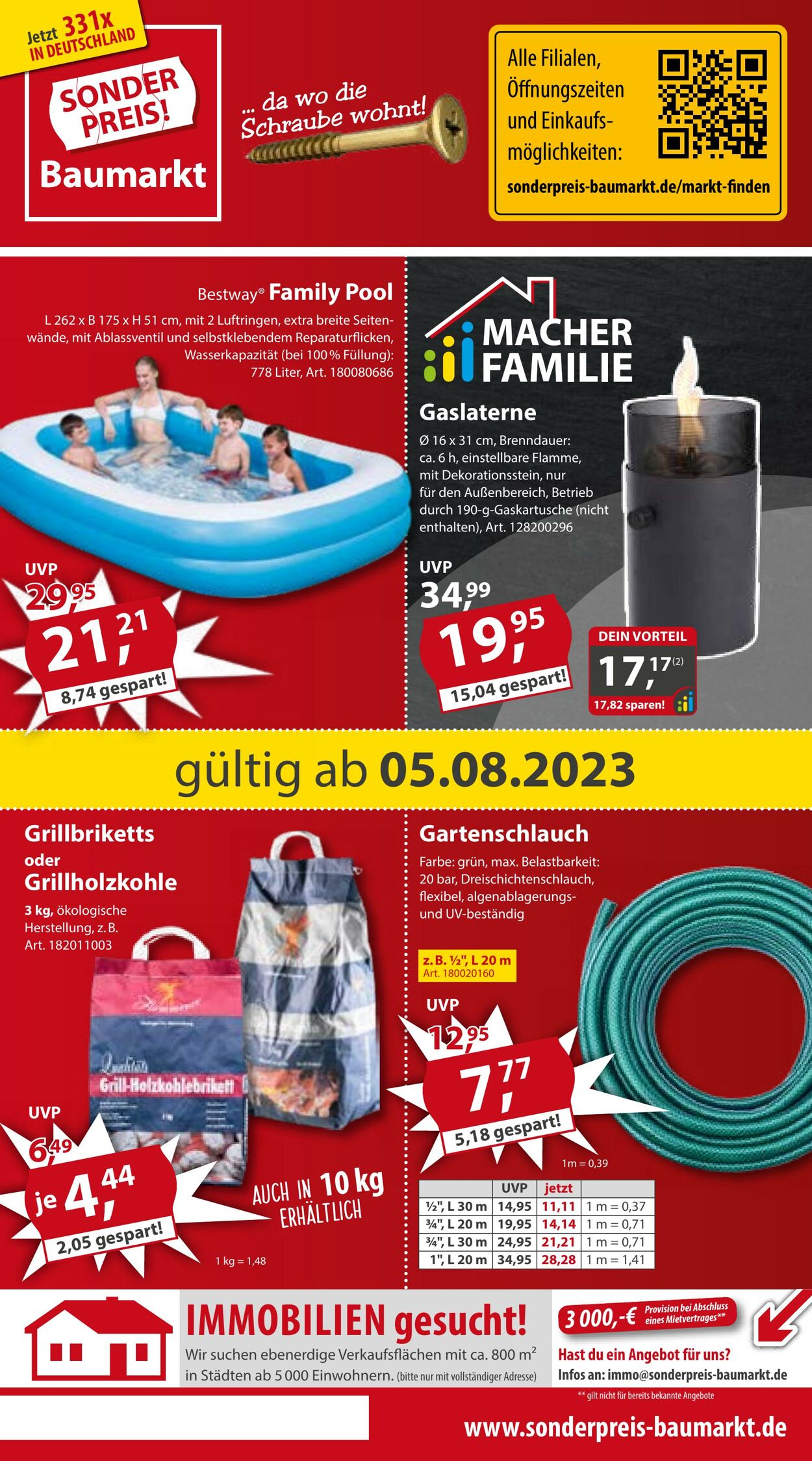 Prospekt Sonderpreis Baumarkt 05.08.2023 - 11.08.2023