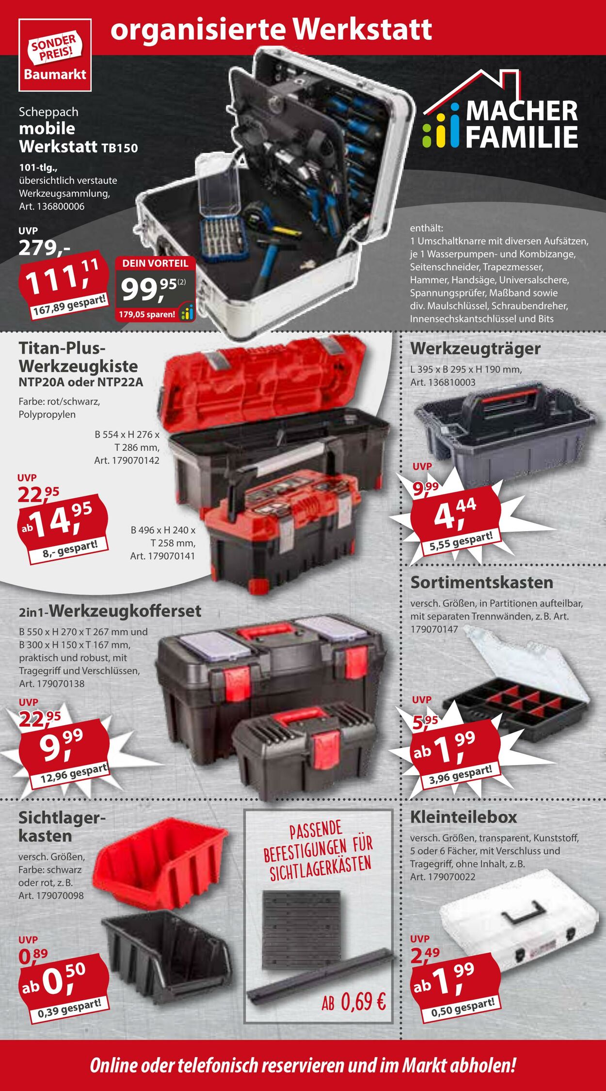 Prospekt Sonderpreis Baumarkt 22.07.2023 - 28.07.2023