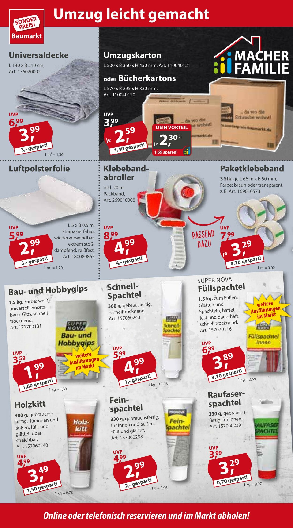 Prospekt Sonderpreis Baumarkt 22.07.2023 - 28.07.2023