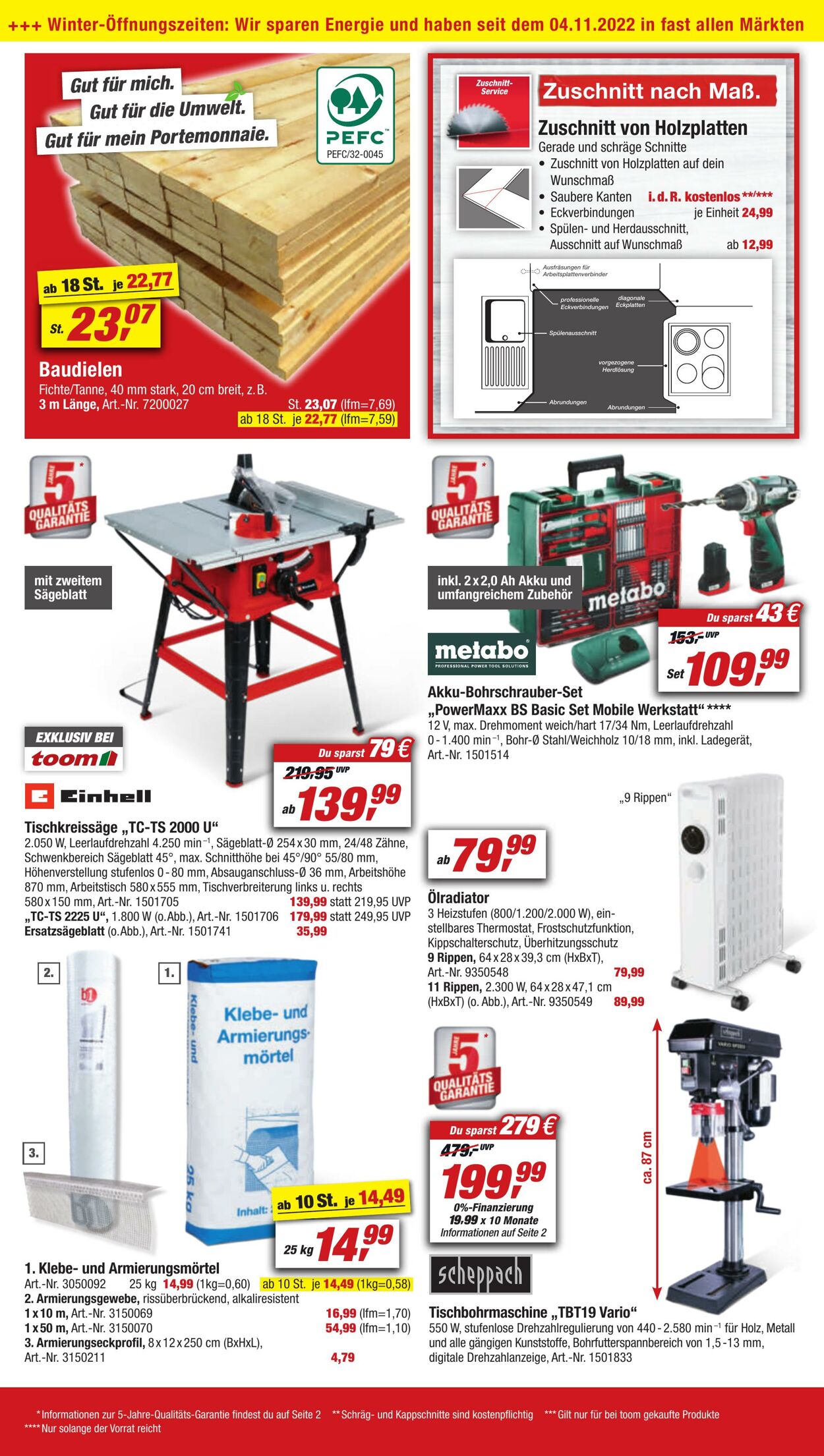 Prospekt Toom Baumarkt 21.01.2023 - 27.01.2023