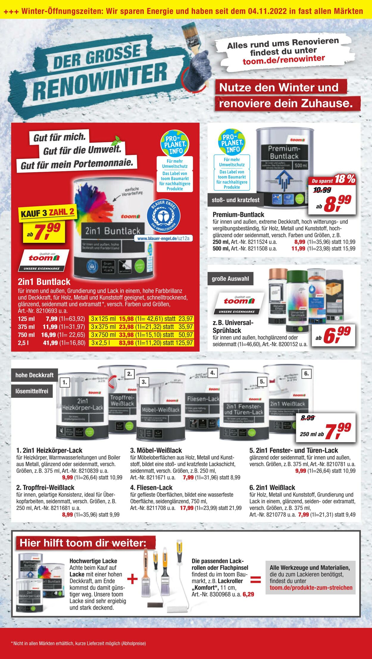 Prospekt Toom Baumarkt 31.12.2022 - 06.01.2023