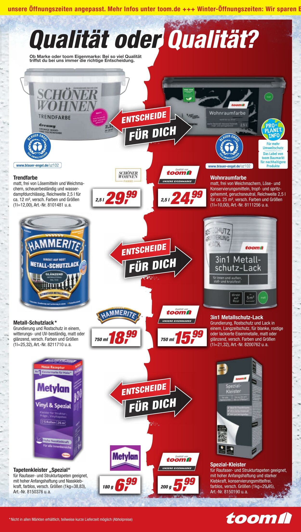 Prospekt Toom Baumarkt 31.12.2022 - 06.01.2023