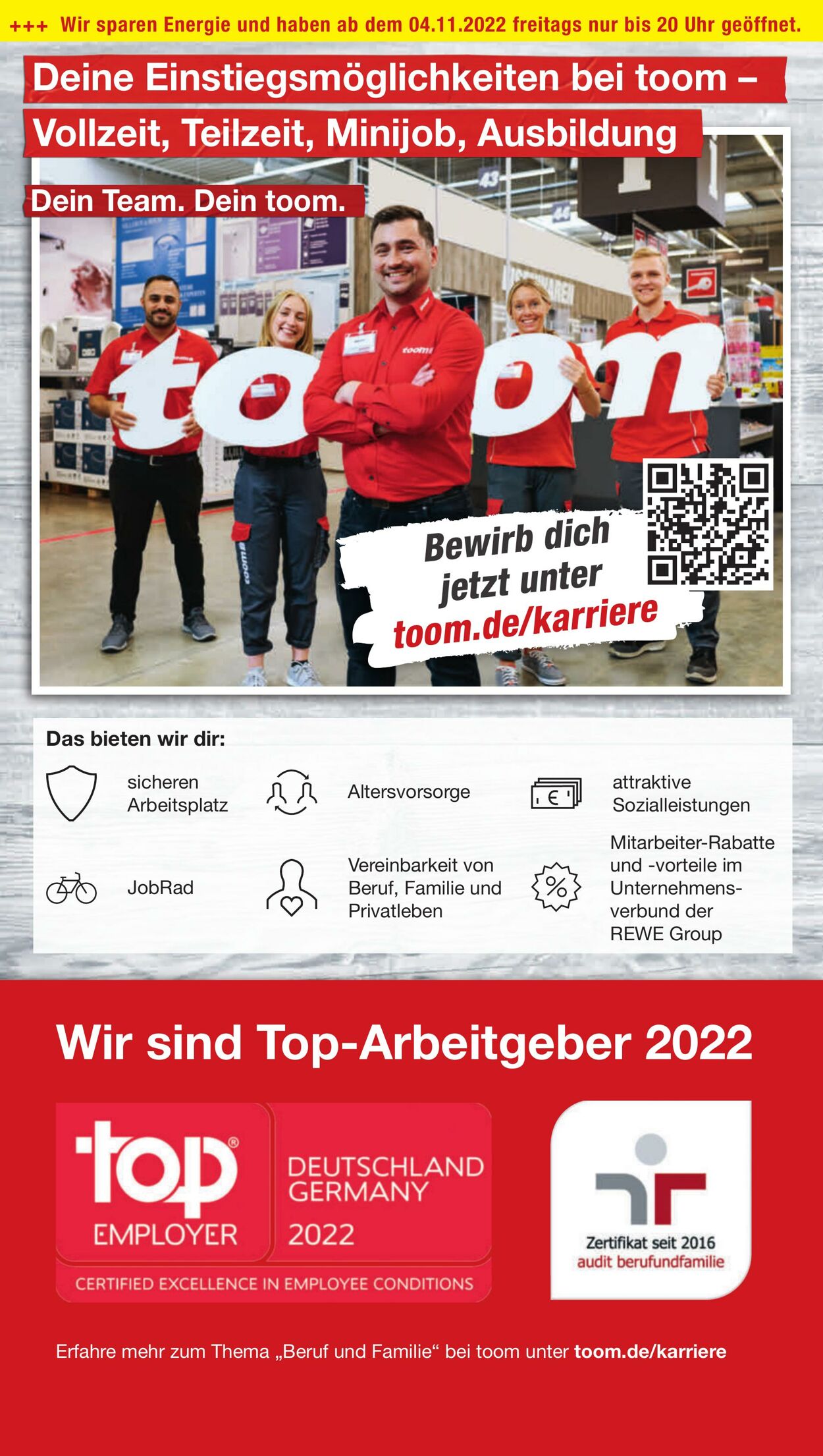 Prospekt Toom Baumarkt 22.10.2022 - 28.10.2022