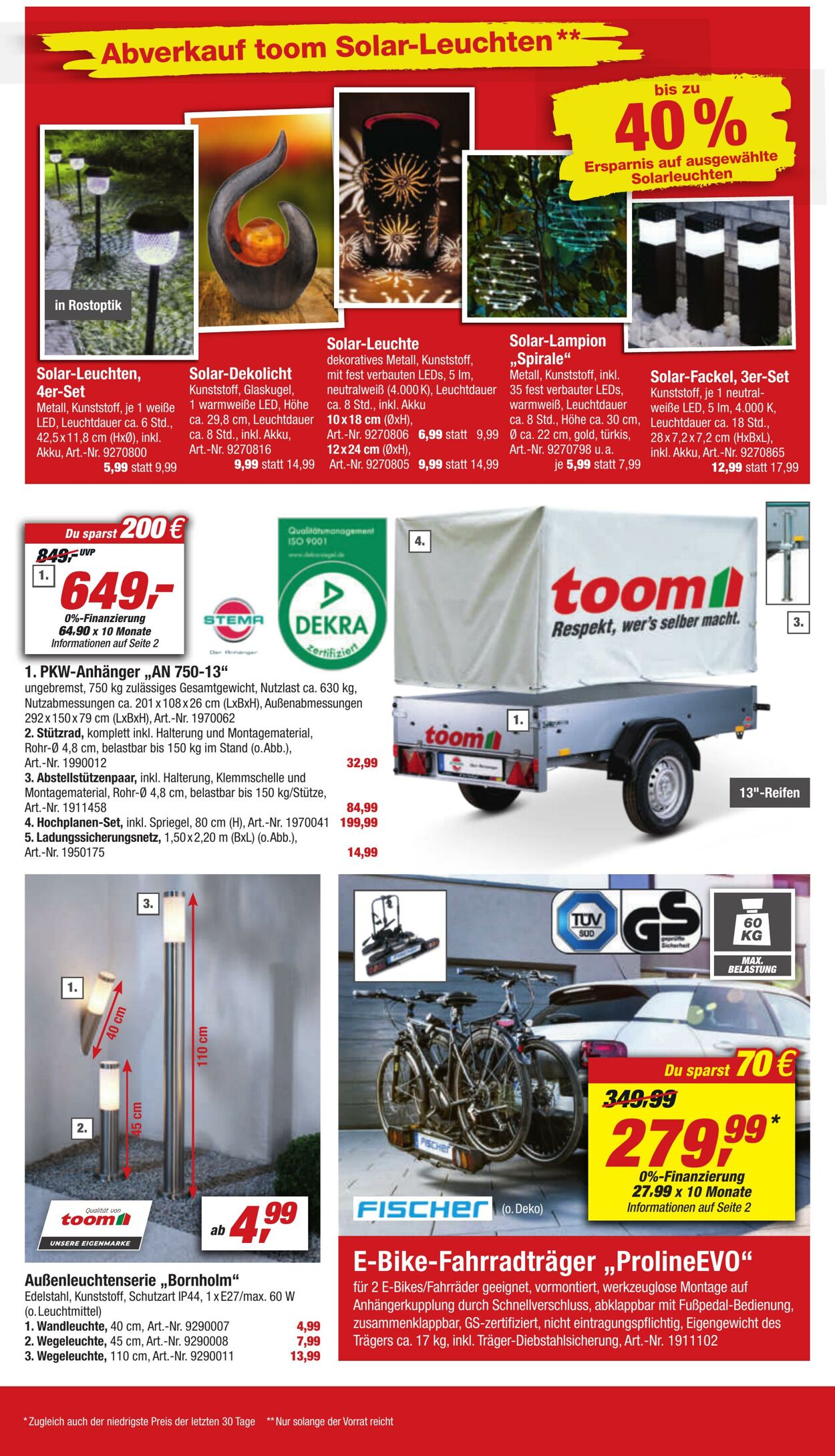 Prospekt Toom Baumarkt 30.07.2022 - 05.08.2022