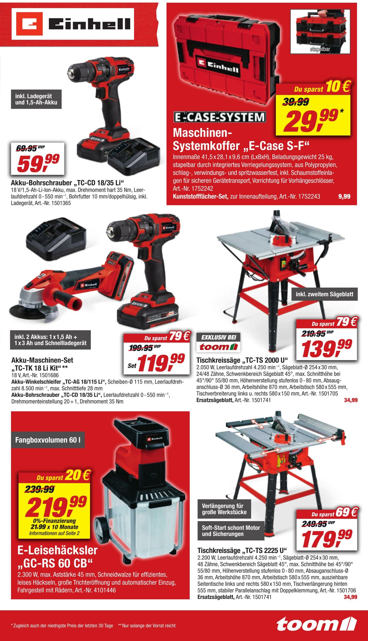 Prospekt Toom Baumarkt 20.08.2022 - 26.08.2022