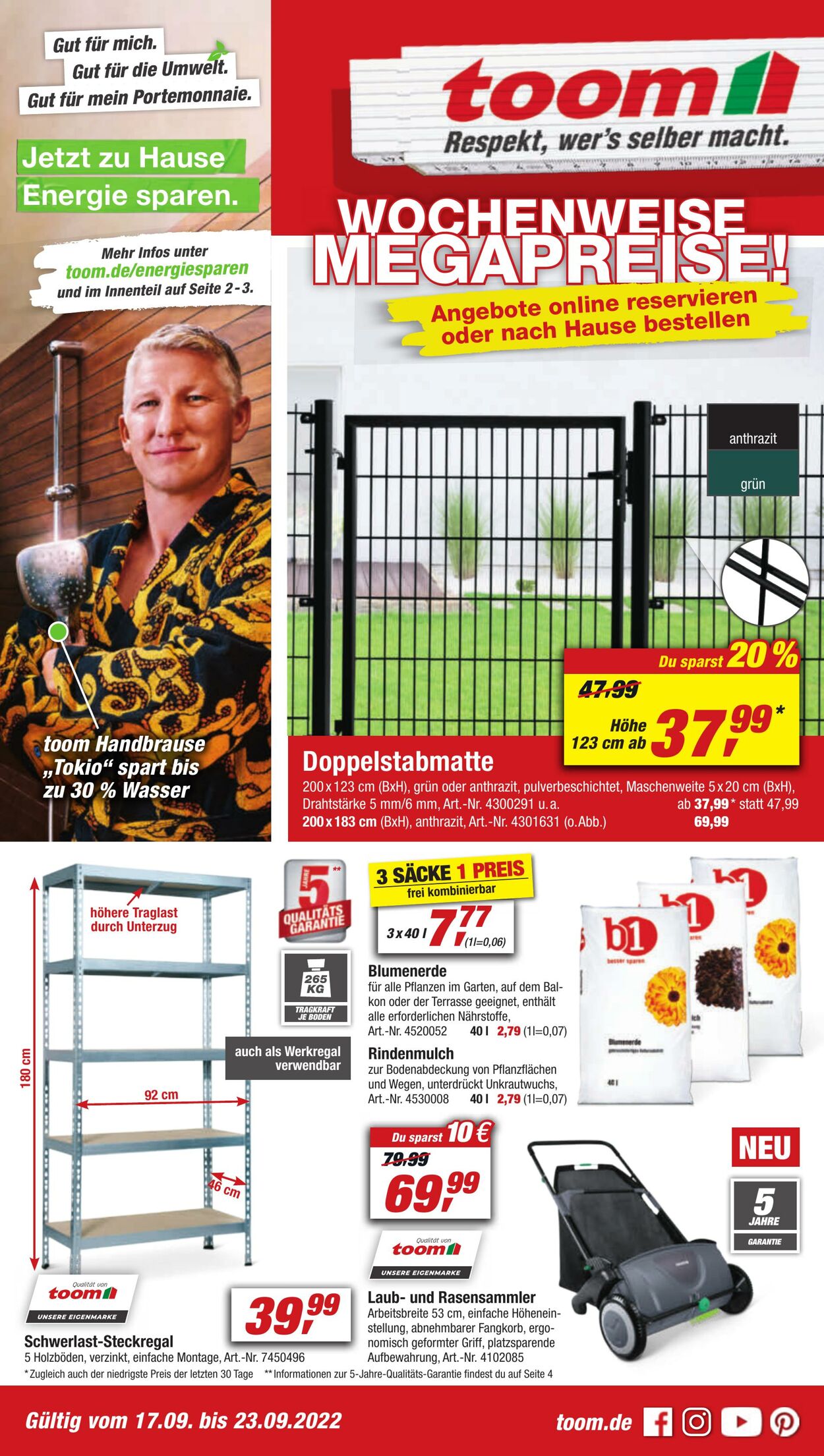 Prospekt Toom Baumarkt 17.09.2022 - 23.09.2022