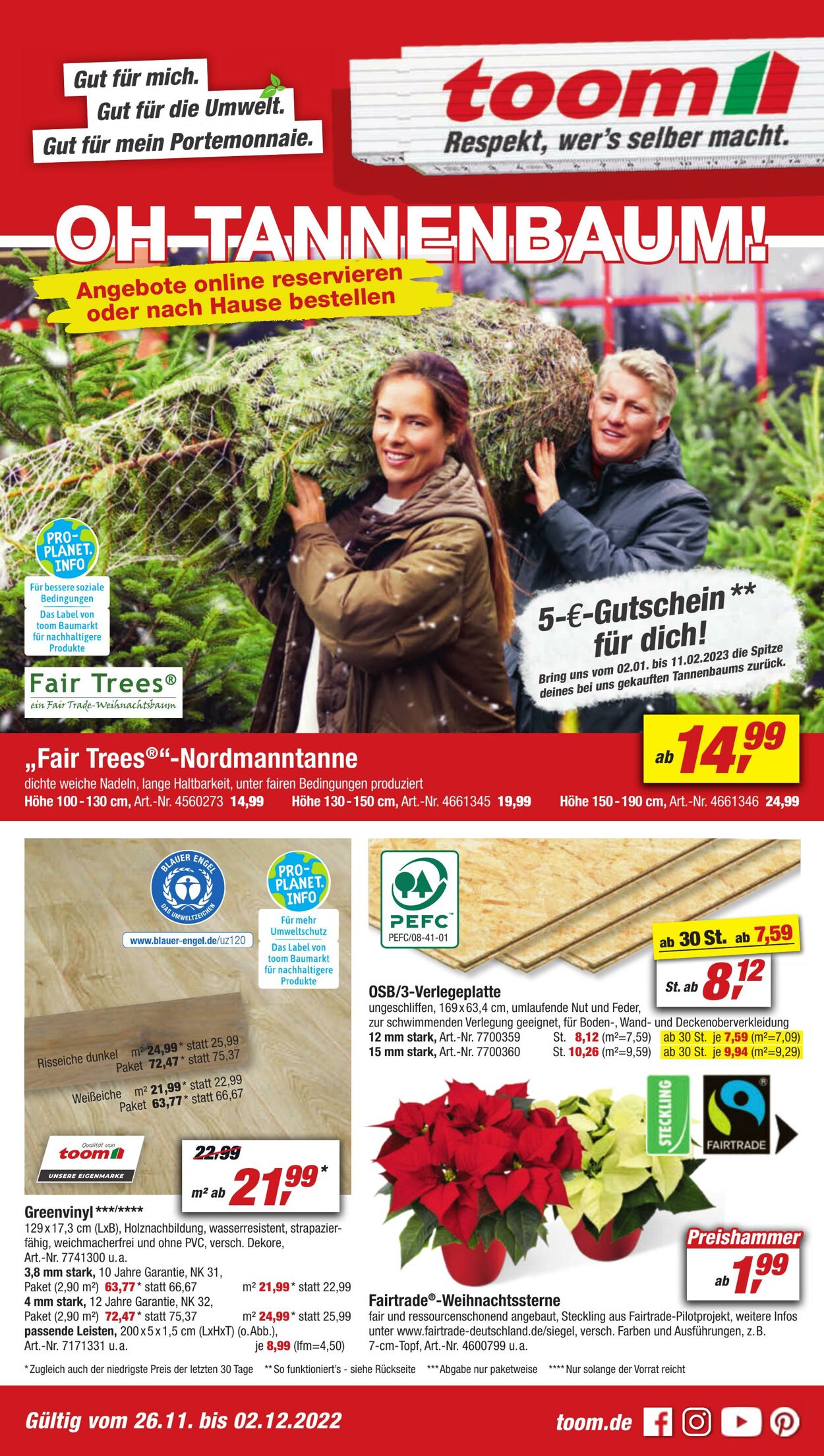 Prospekt Toom Baumarkt 26.11.2022 - 02.12.2022