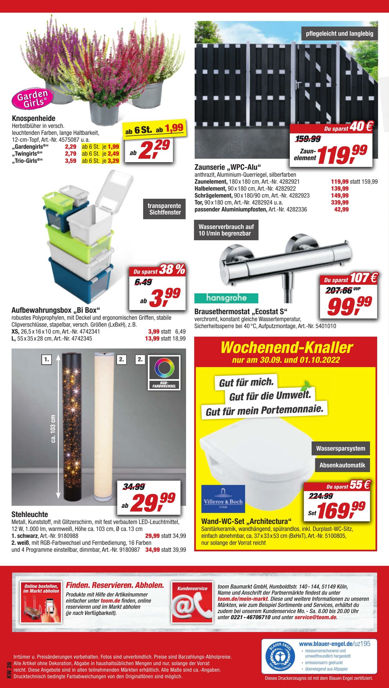 Prospekt Toom Baumarkt 24.09.2022 - 30.09.2022