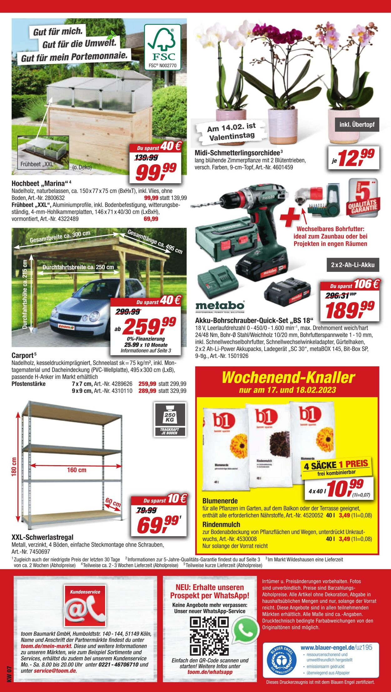 Prospekt Toom Baumarkt 11.02.2023 - 17.02.2023