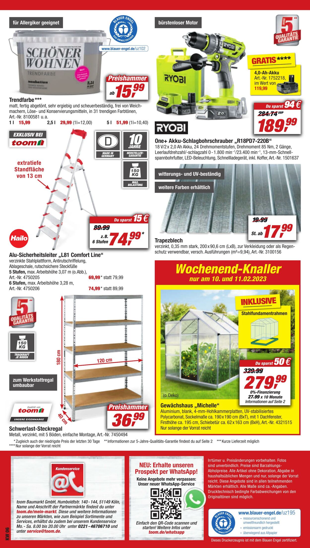 Prospekt Toom Baumarkt 04.02.2023 - 10.02.2023