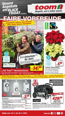 Prospekt Toom Baumarkt 19.11.2022 - 25.11.2022