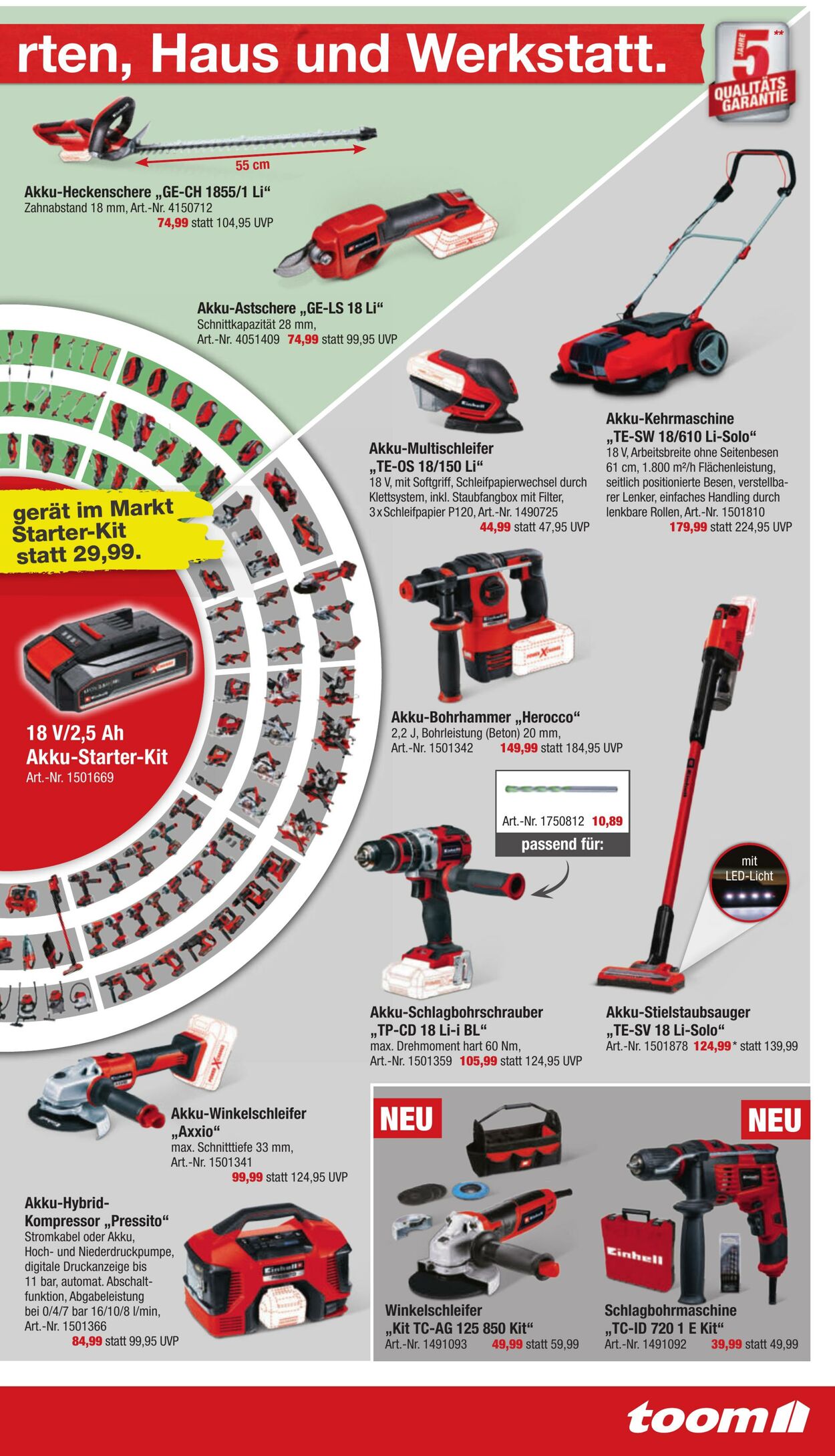 Prospekt Toom Baumarkt 22.07.2023 - 28.07.2023