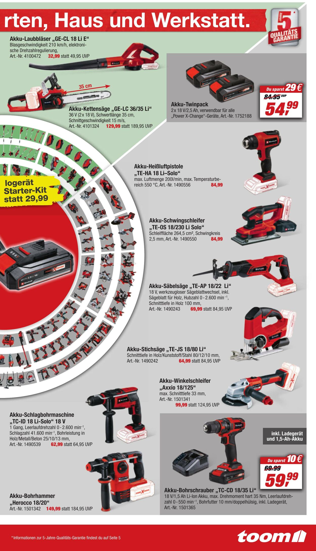 Prospekt Toom Baumarkt 19.08.2023 - 25.08.2023