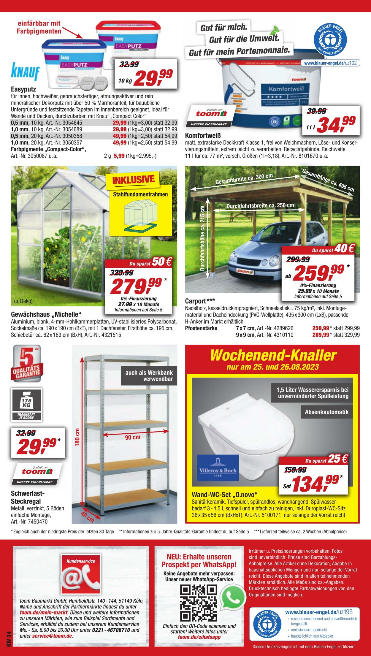 Prospekt Toom Baumarkt 19.08.2023 - 25.08.2023