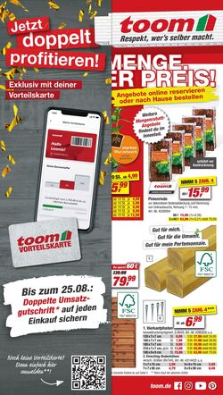 Prospekt Toom Baumarkt 19.08.2023 - 25.08.2023