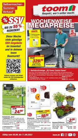 Prospekt Toom Baumarkt 05.08.2023 - 11.08.2023